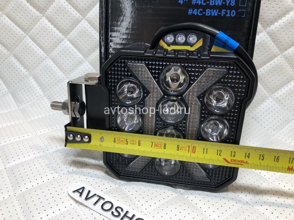 Фары LED рабочего света с желтым дхо 50W 12/24V 5 шт