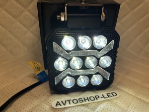 Фары LED рабочего света с желтым дхо 50W 12/24V 6 шт