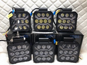 Фары LED рабочего света с желтым дхо 50W 12/24V 6 шт