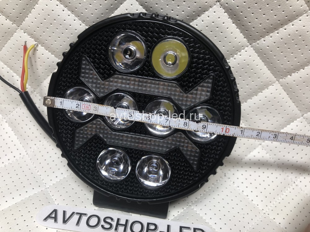 Фары светодиодные с желтым дхо рабочий свет 40W 12/24V 6 шт