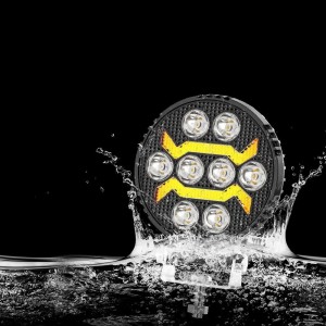 Фары светодиодные с желтым дхо рабочий свет 40W 12/24V 6 шт
