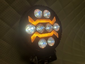 Фары светодиодные с желтым дхо рабочий свет 40W 12/24V 6 шт