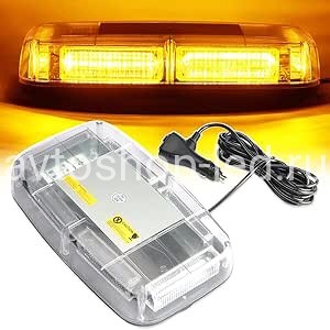 Маяк светодиодный желтый яркий LED 10-30V 31 см