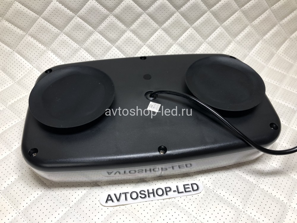 Маяк светодиодный желтый яркий LED 10-30V 31 см