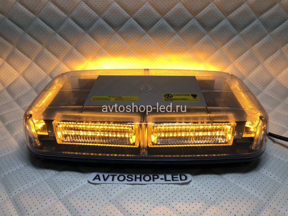 Маяк светодиодный желтый яркий LED 10-30V 31 см