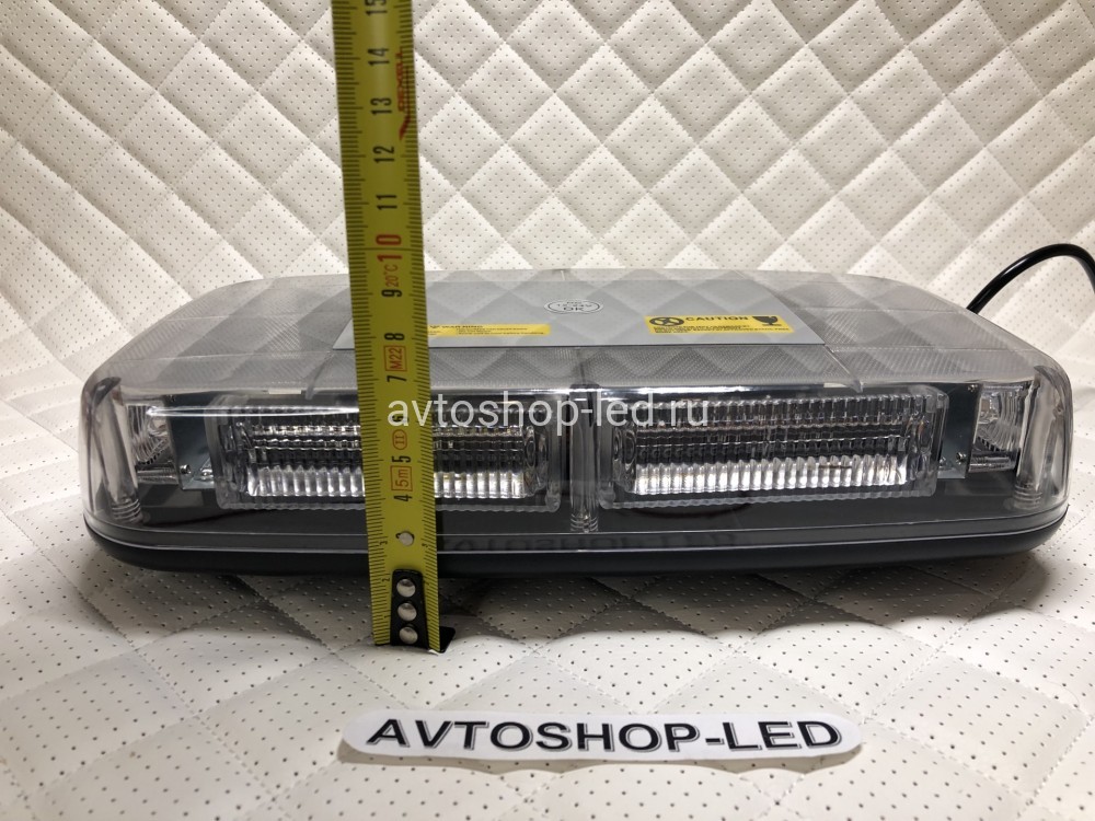 Маяк светодиодный желтый яркий LED 10-30V 31 см