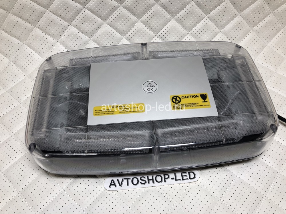 Маяк светодиодный желтый яркий LED 10-30V 31 см