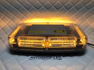 Маяк светодиодный желтый яркий LED 10-30V 31 см