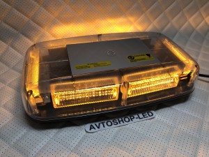 Маяк светодиодный желтый яркий LED 10-30V 31 см