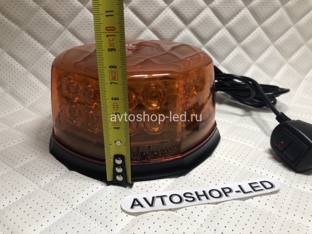 Светодиодный маяк желтый яркий 32 LED E20 12/24V