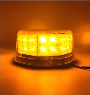 Светодиодный маяк желтый яркий 32 LED E20 12/24V