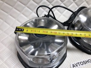 Маяки проблесковые LED Синие Двойные с пультом 12/24V