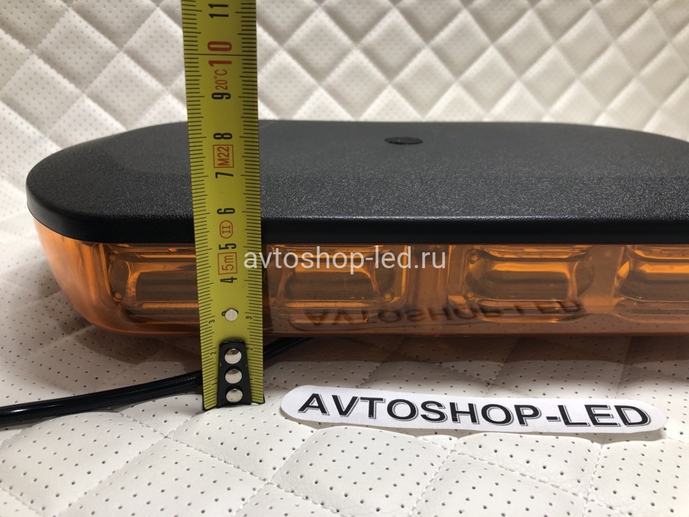 Мигалка оранжевая яркая панель 72LED 12/24V 30 см
