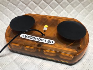 Мигалка оранжевая яркая панель 72LED 12/24V 30 см