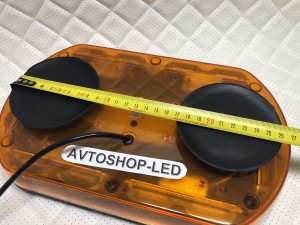 Мигалка оранжевая яркая панель 72LED 12/24V 30 см