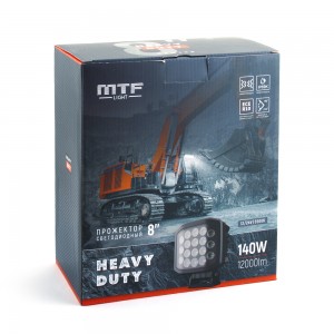 Фара LED Прожектор MTF HEAVY DUTY 12-24В, 140ВТ, 12000LM