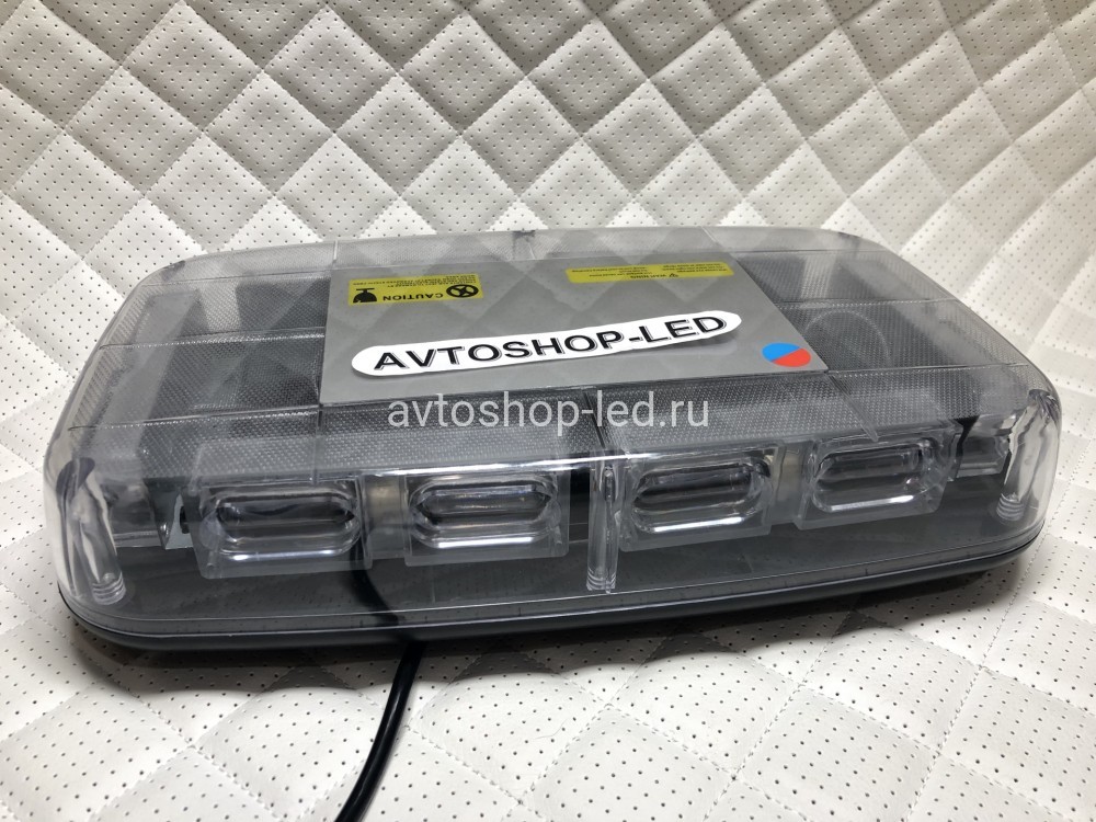 Маяк светодиодный Красно/ Синий яркий 48 LED 10-30V 28 см