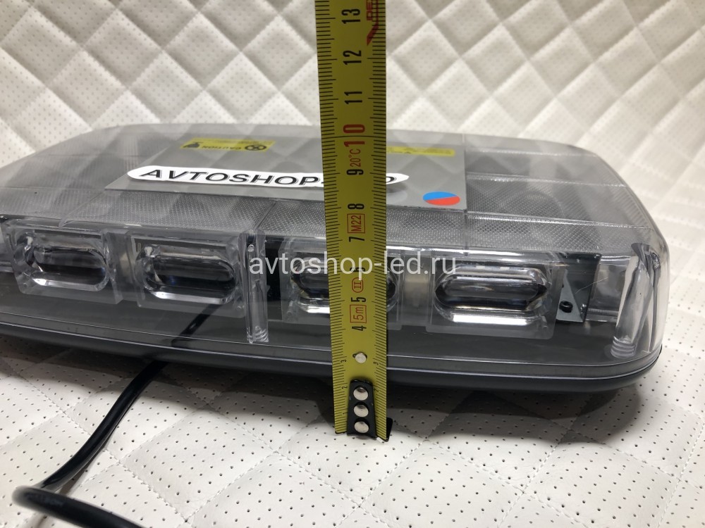 Маяк светодиодный Красно/ Синий яркий 48 LED 10-30V 28 см