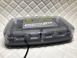 Маяк светодиодный Красно/ Синий яркий 48 LED 10-30V 28 см