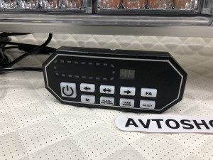 Светодиодная мигалка панель желтая 88LED 10-30V 120 см с цифровым пультом