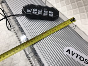 Светодиодная мигалка панель желтая 88LED 10-30V 120 см с цифровым пультом