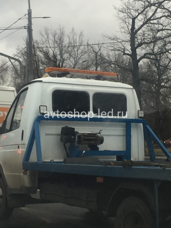 Светодиодная мигалка панель оранжевая 88LED 10-30V 120 см с цифровым пультом