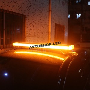 Светодиодная мигалка панель оранжевая 88LED 10-30V 120 см с цифровым пультом