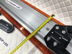 Светодиодная мигалка панель оранжевая 88LED 10-30V 120 см с цифровым пультом