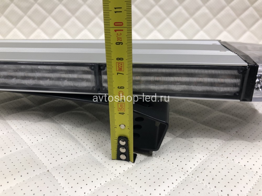 Светодиодная мигалка Slim желтая 126LED 10-30V 112 см с цифровым пультом