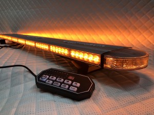 Светодиодная мигалка Slim желтая 126LED 10-30V 112 см с цифровым пультом