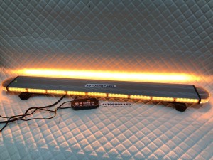 Светодиодная мигалка Slim желтая 126LED 10-30V 112 см с цифровым пультом