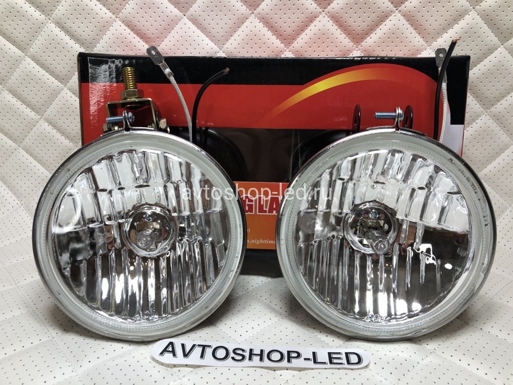 Фары Белые галогеновые ретро 12V H3 55W