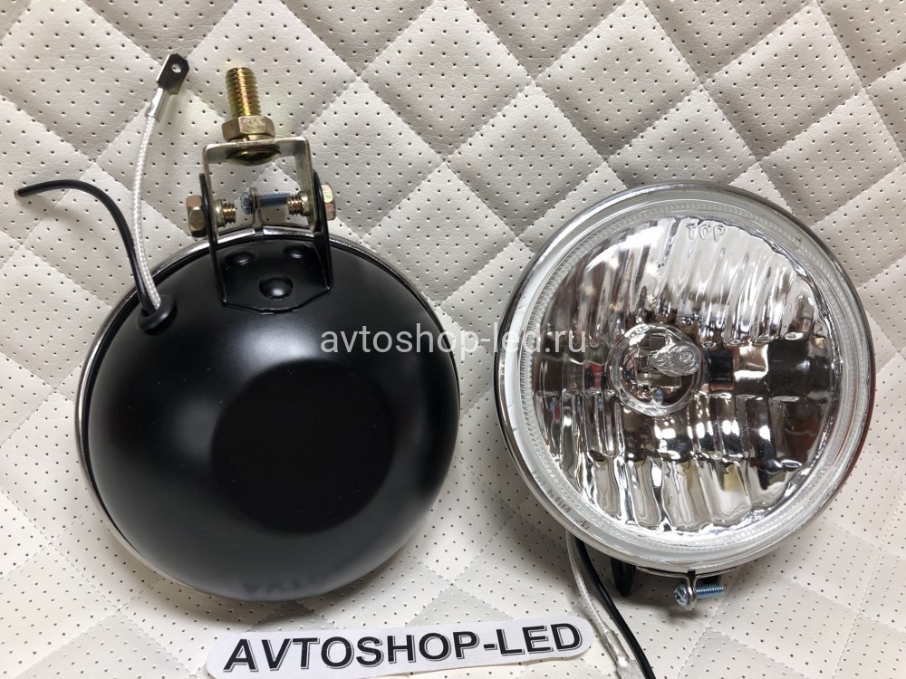 Фары Белые галогеновые ретро 12V H3 55W