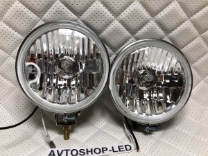 Фары Белые галогеновые ретро 12V H3 55W