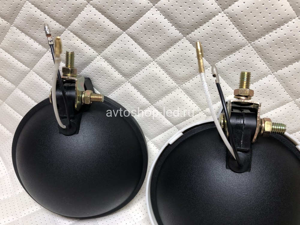 Фары птф круглые Белые галогеновые с защитными крышками Н3 12V