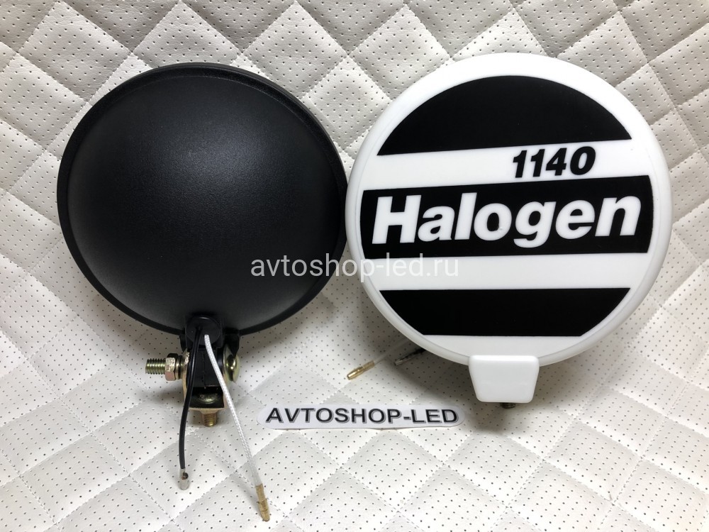 Фары птф круглые Белые галогеновые с защитными крышками Н3 12V