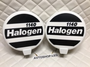 Фары птф круглые Белые галогеновые с защитными крышками Н3 12V