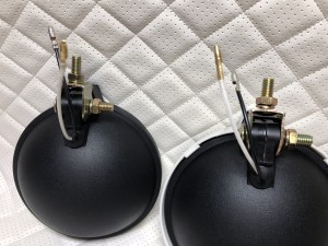 Фары птф круглые Белые галогеновые с защитными крышками Н3 12V