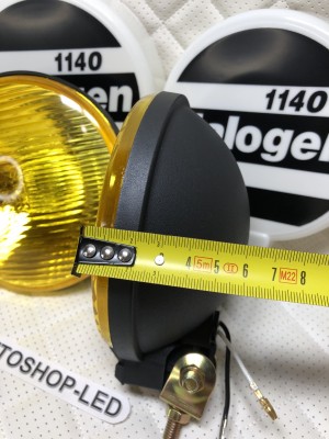 Фары птф круглые Желтые галогеновые с защитными крышками Н3 12V