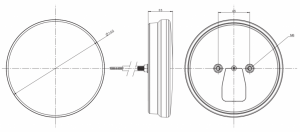 Фонарь задний FRISTOM FT-213 LED DI 12/24V