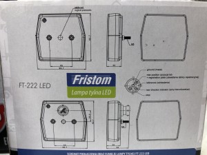 Фонарь на прицеп задний Fristom FT-222 LED 12V