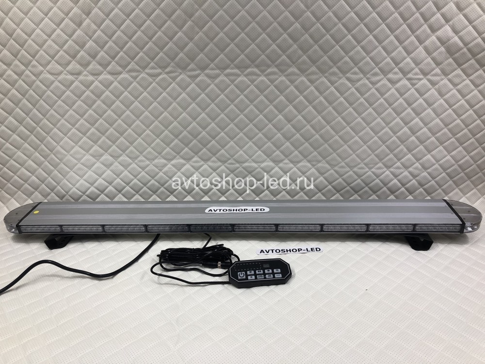 Светодиодная мигалка Slim желтая 138LED 10-30V 123 см с цифровым пультом