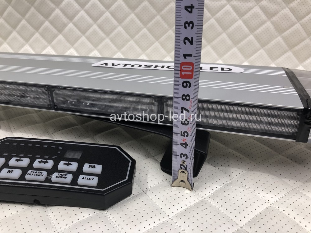 Светодиодная мигалка Slim желтая 138LED 10-30V 123 см с цифровым пультом