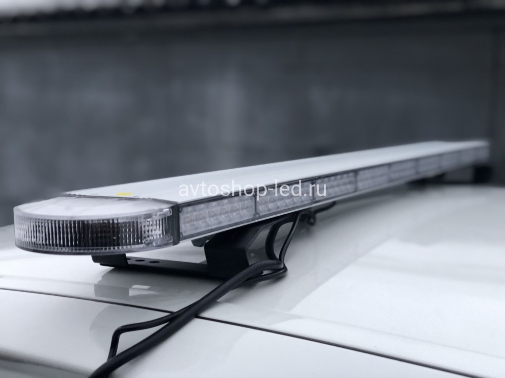 Светодиодная мигалка Slim желтая 138LED 10-30V 123 см с цифровым пультом