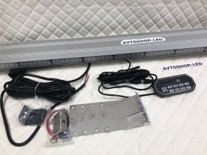 Светодиодная мигалка Slim желтая 138LED 10-30V 123 см с цифровым пультом