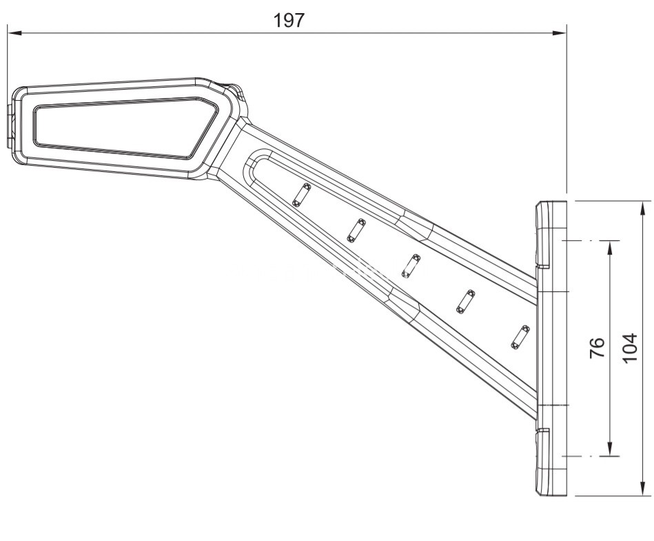 Фонари габаритные боковые Рога Fristom FT-146 LED