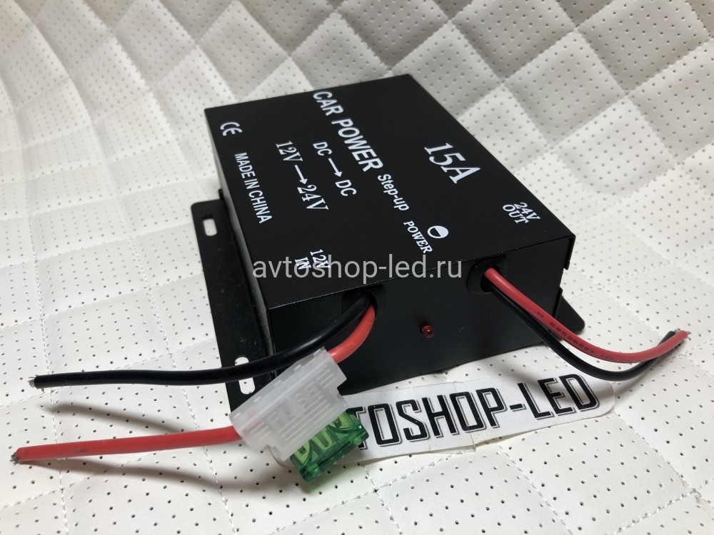 Преобразователь напряжения автомобильный с 12V - 24V 15A