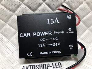Преобразователь напряжения автомобильный с 12V - 24V 15A