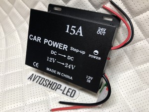 Преобразователь напряжения автомобильный с 12V - 24V 15A