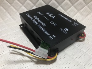 Преобразователь напряжения автомобильный с 24V - 12V 45A